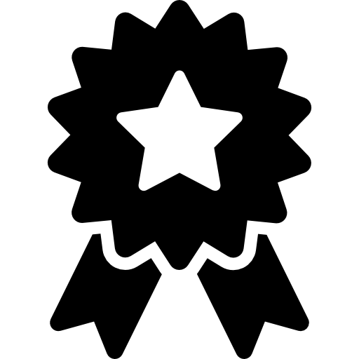 Star ornament with ribbon tails